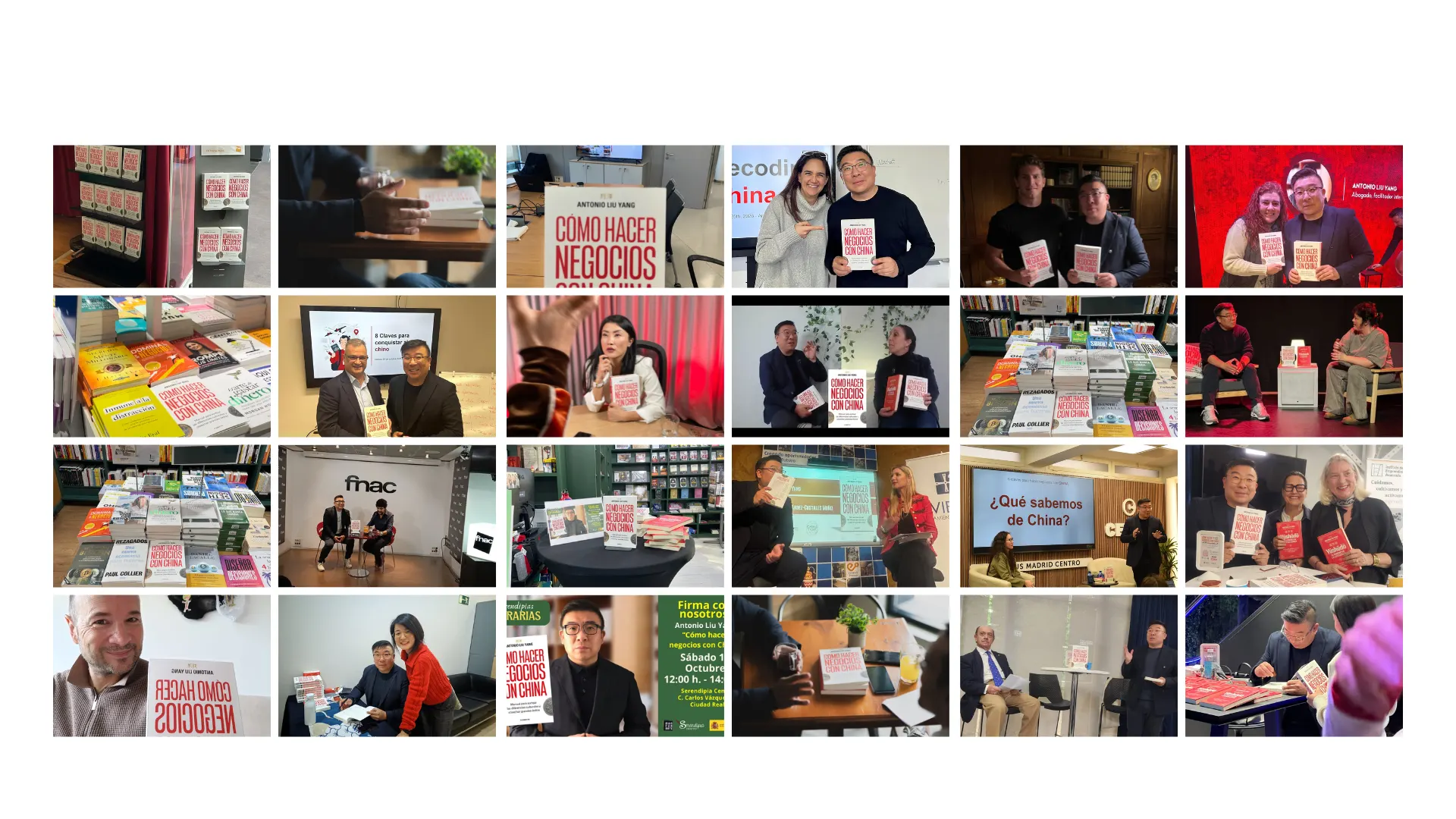 Lectores y lectoras posando con «Cómo hacer negocios con China»