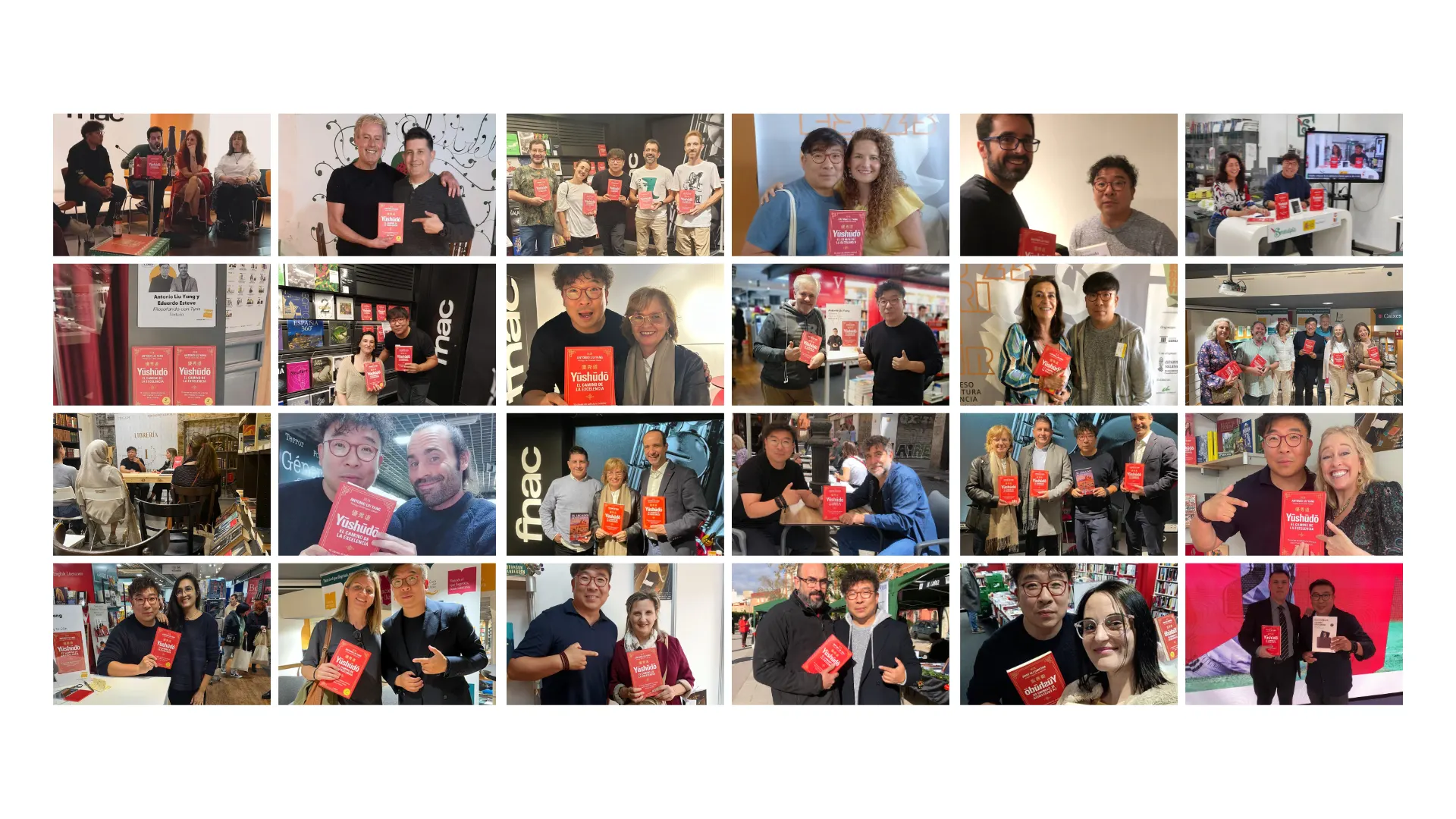 Lectores y lectoras posando con «Yūshūdō. El camino de la excelencia»